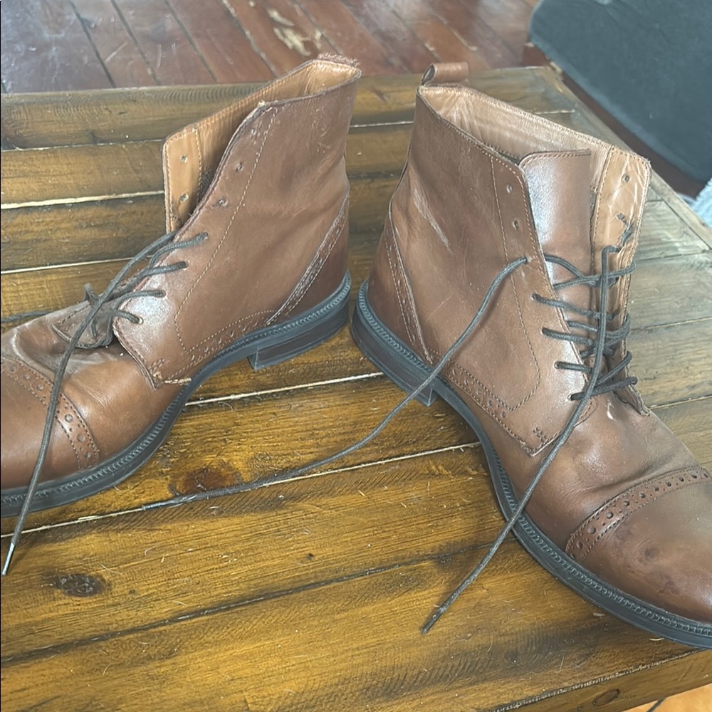JCP Men’s Stanford Wingtip Boots - Picture 4 of 8